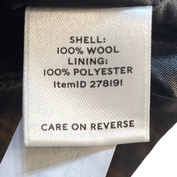 Vintage L.L. Bean Wool Plaid Pants Brown Size 16 Petite Excellent Condition - Picture 8 of 9